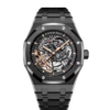 Audemars Piguet Royal Oak Double Balance Wheel Open worked black Skeleton Dial Automatic Mens Watch