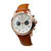 Fossil Grant Leather Belt Black Copper Watch Copy