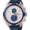 Edifice Blue Leather Watch