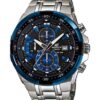 Edifice Silver Blue Metal Watch