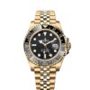 GMT-Master II yellow gold Jubilee bracelet and Black dial.