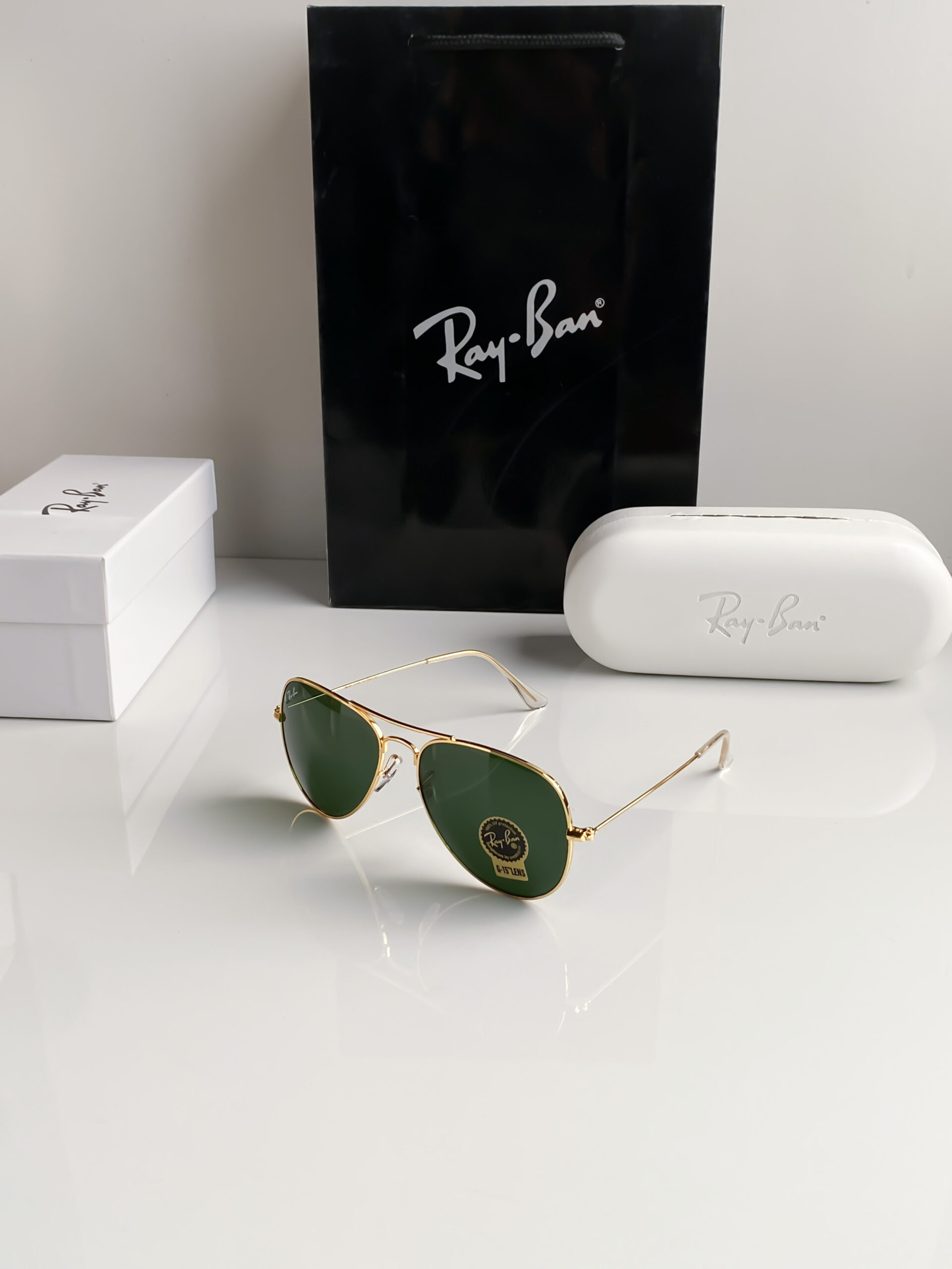 Rayban gold green 3026