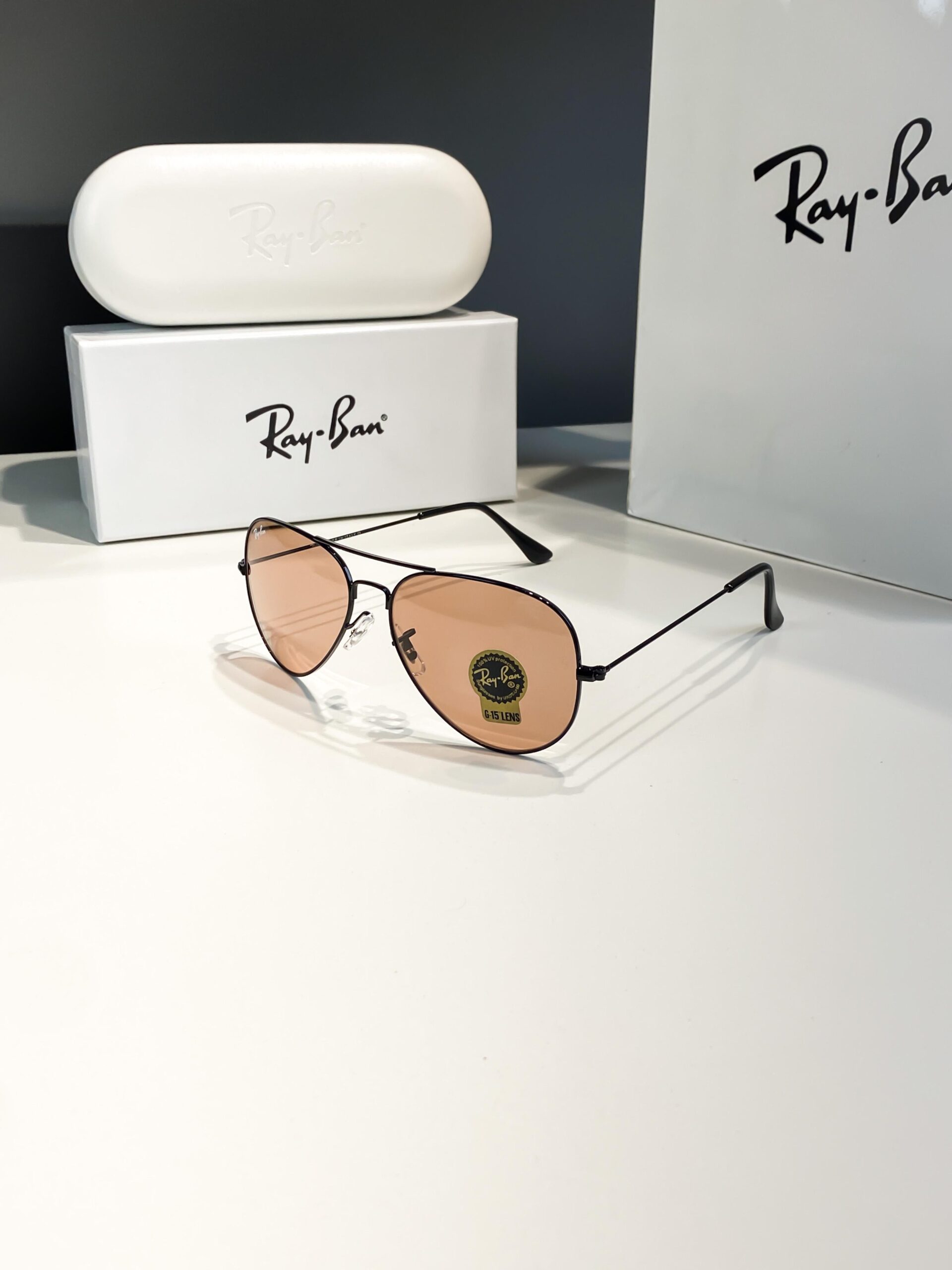 Rayban black brown candy 3025