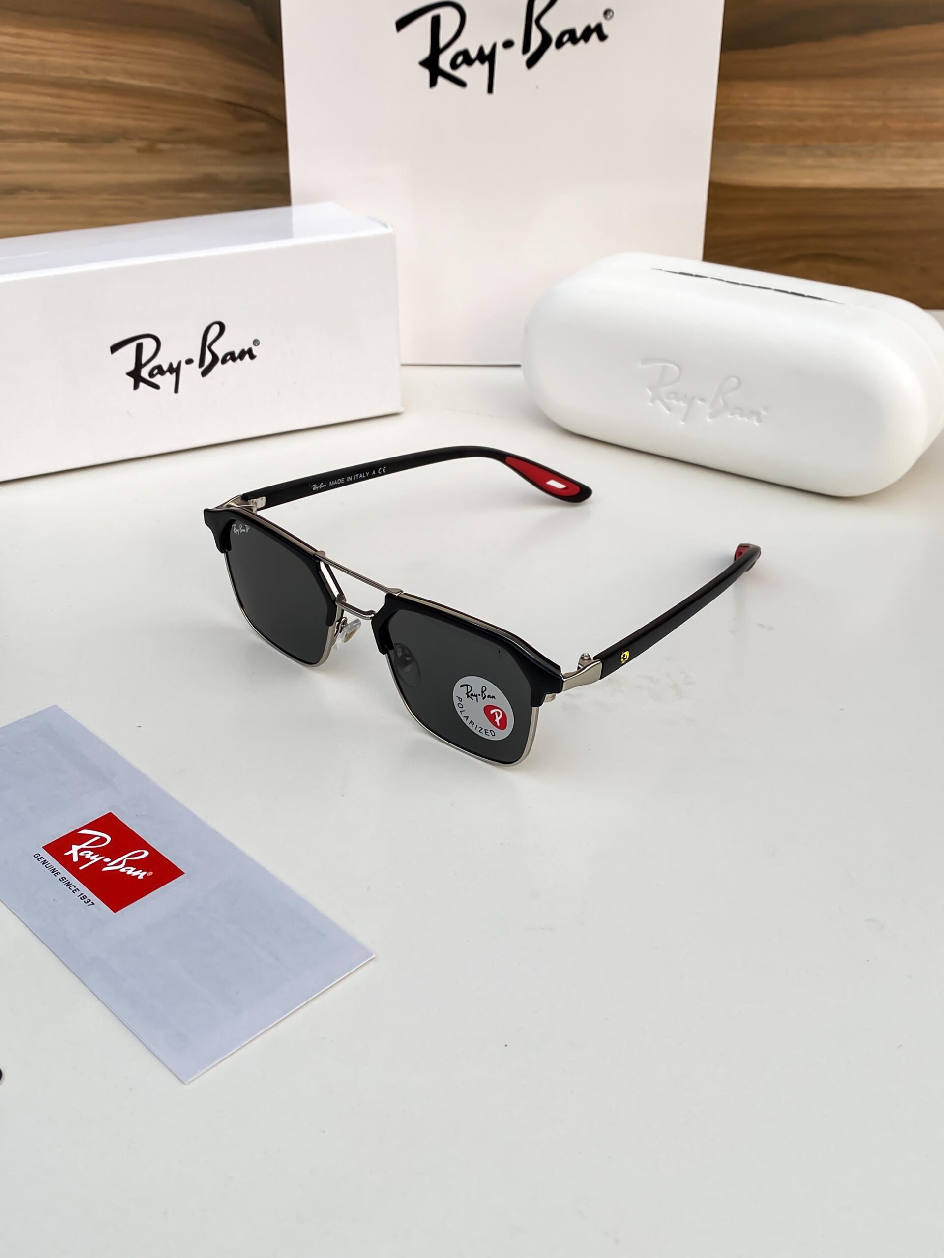 Rayban04 silver black -80