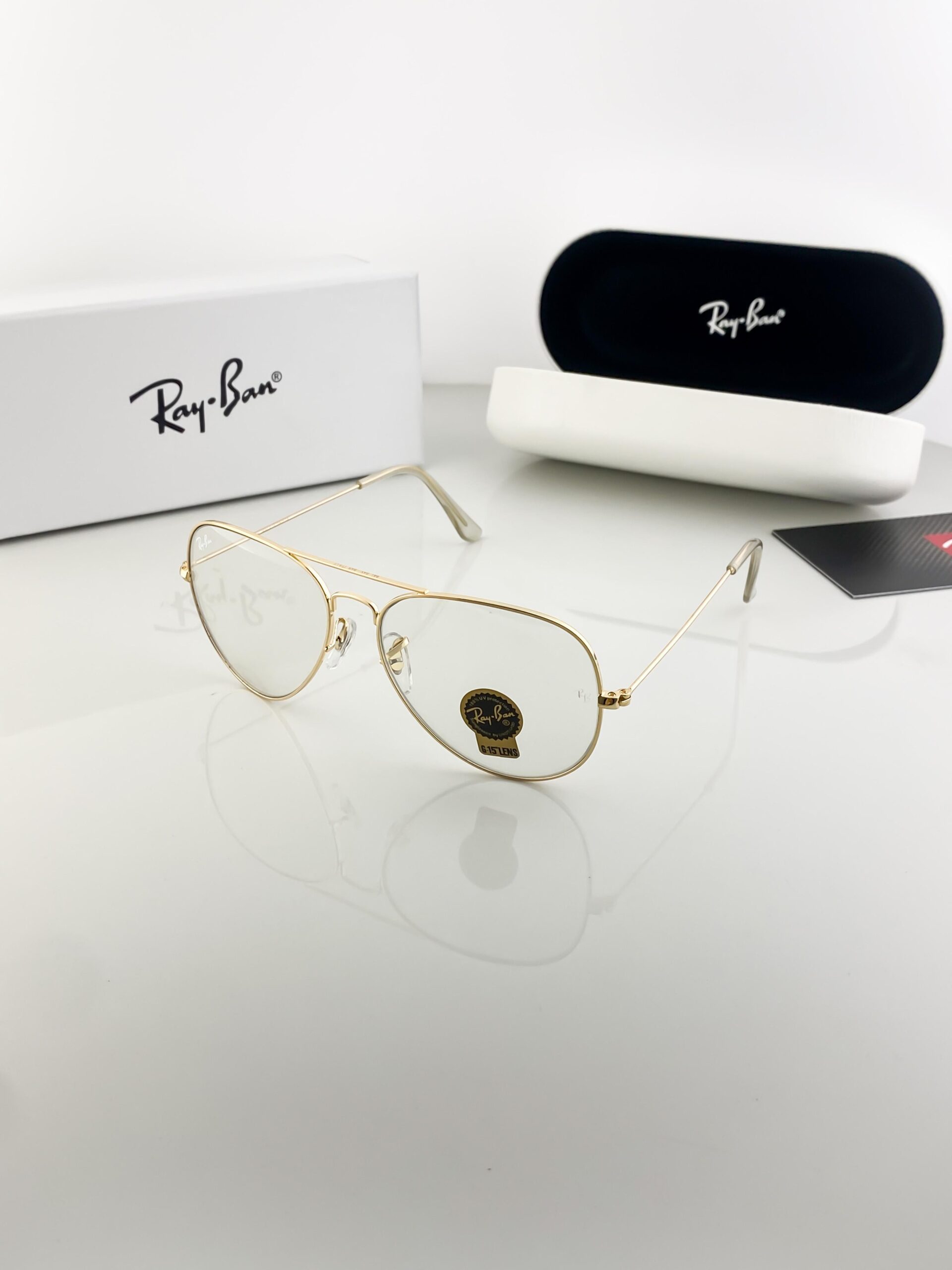 RAYBAN GOLD PLANO 3026