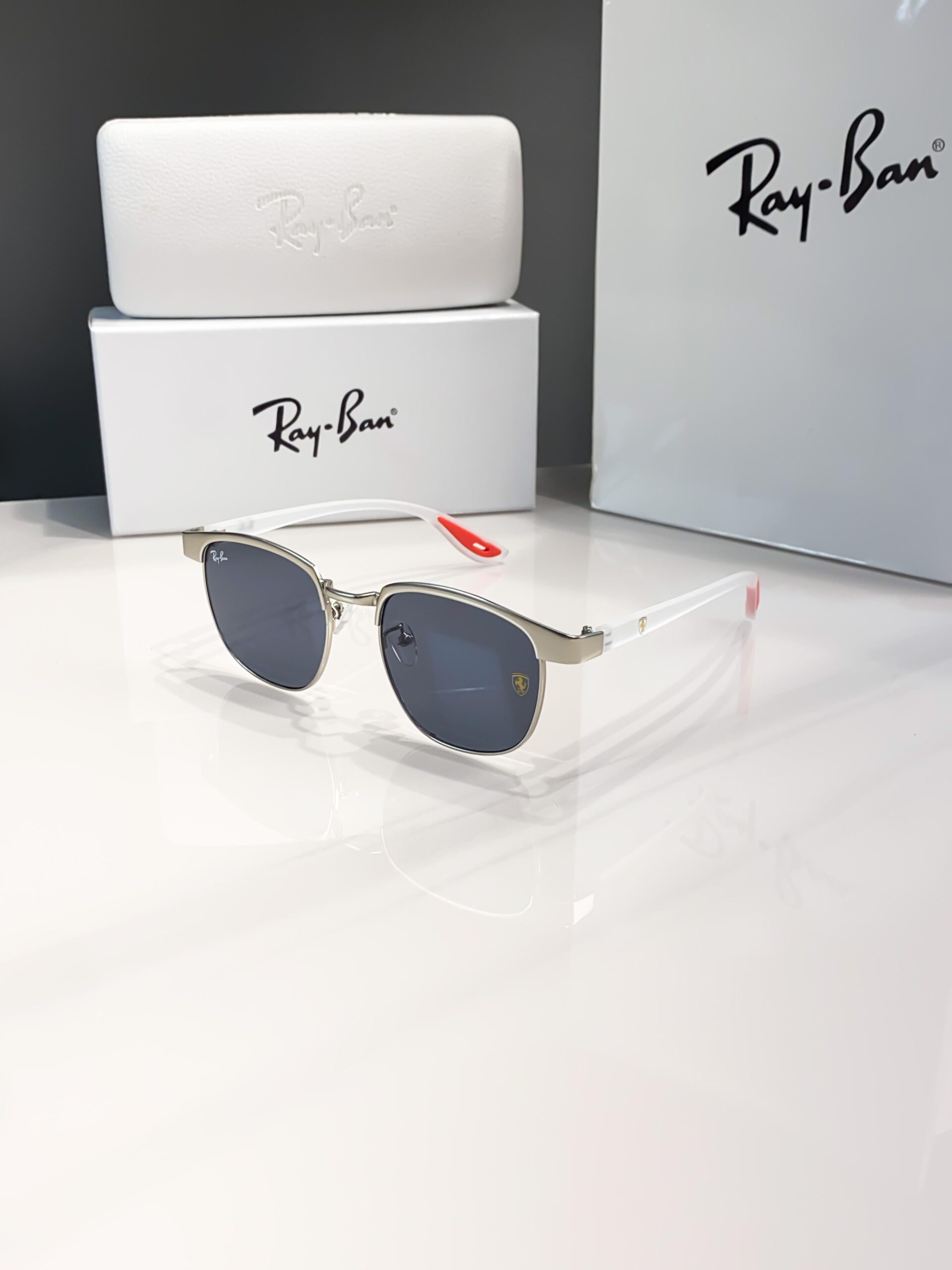 Rayban03 white black69